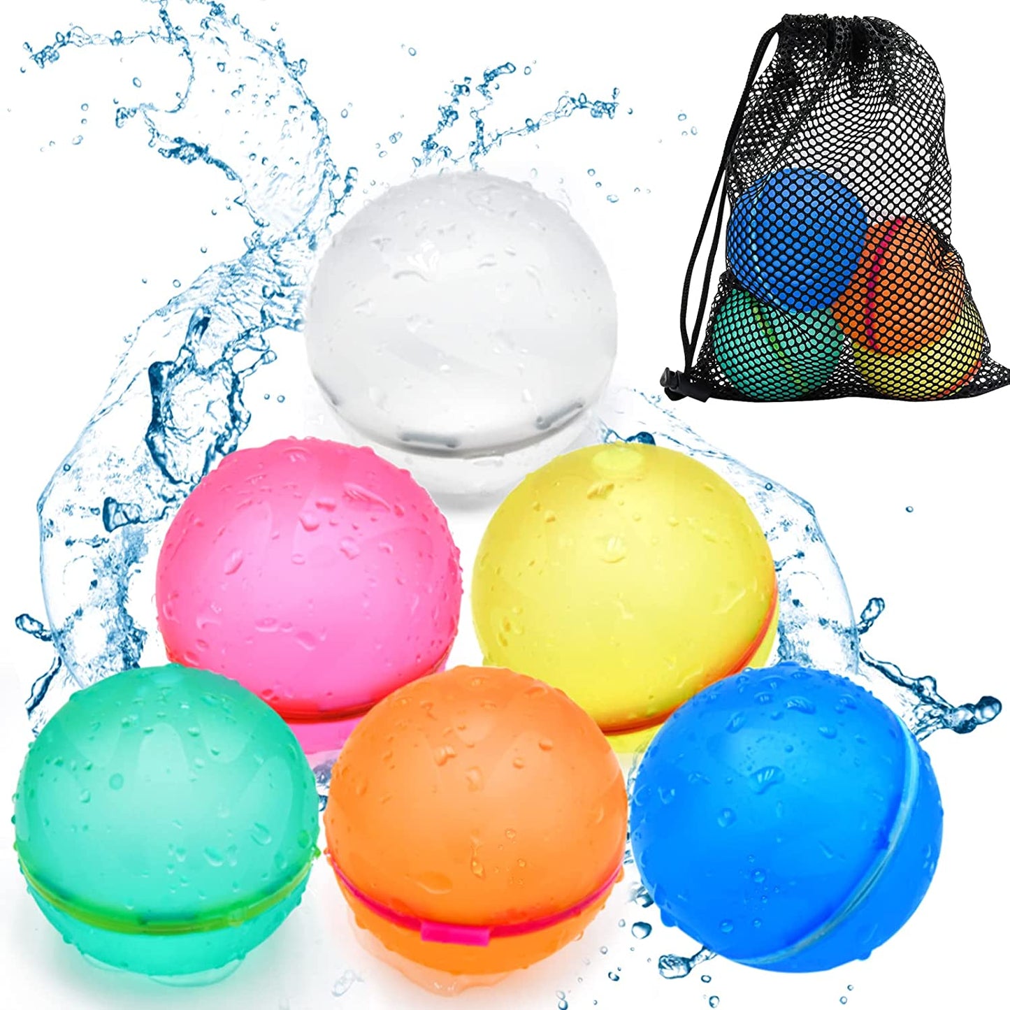 Luxora™ Reusable Water Balloons (12 pcs)