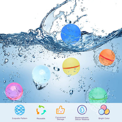 Luxora™ Reusable Water Balloons (12 pcs)