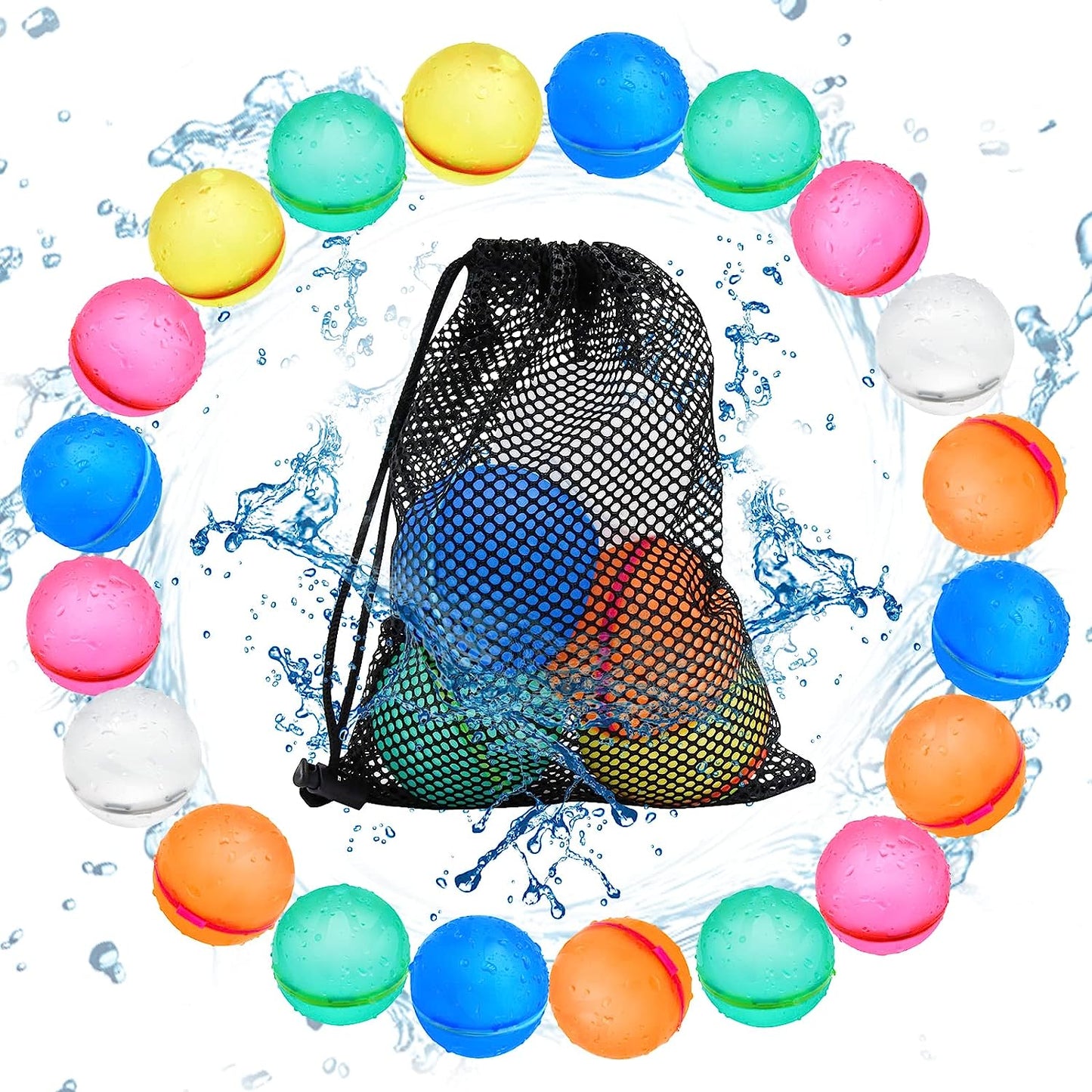 Luxora™ Reusable Water Balloons (12 pcs)